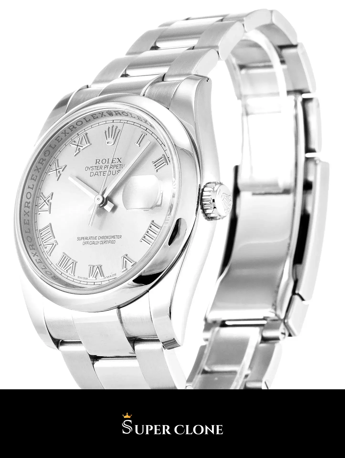 Rolex Datejust 116200 miyota replica — side profile