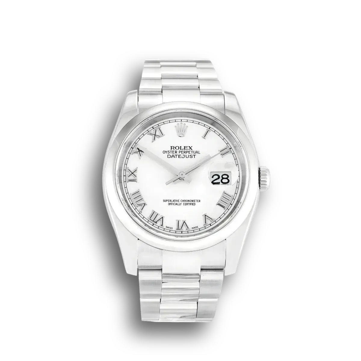 Rolex Datejust 116200 - 36mm White Dial Steel Watch replica watch