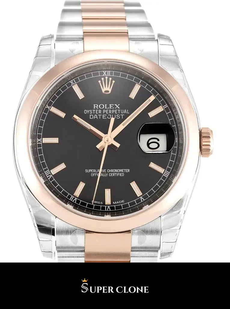 Rolex Datejust 116201 replica 36mm — dial close-up