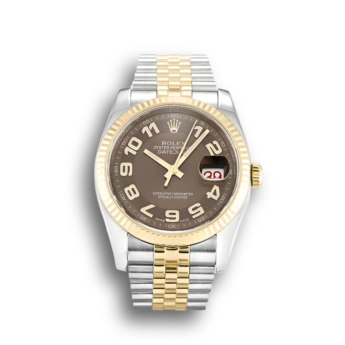 Rolex Datejust 116233 36mm Bronze Dial Two-Tone Watch