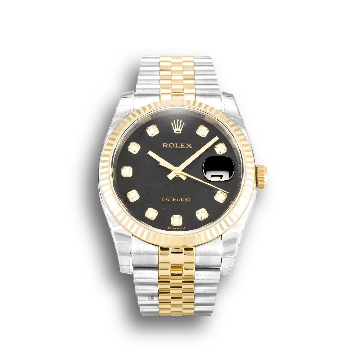 Rolex Datejust 116233 - 36mm Gold Dial Two-Tone replica watch