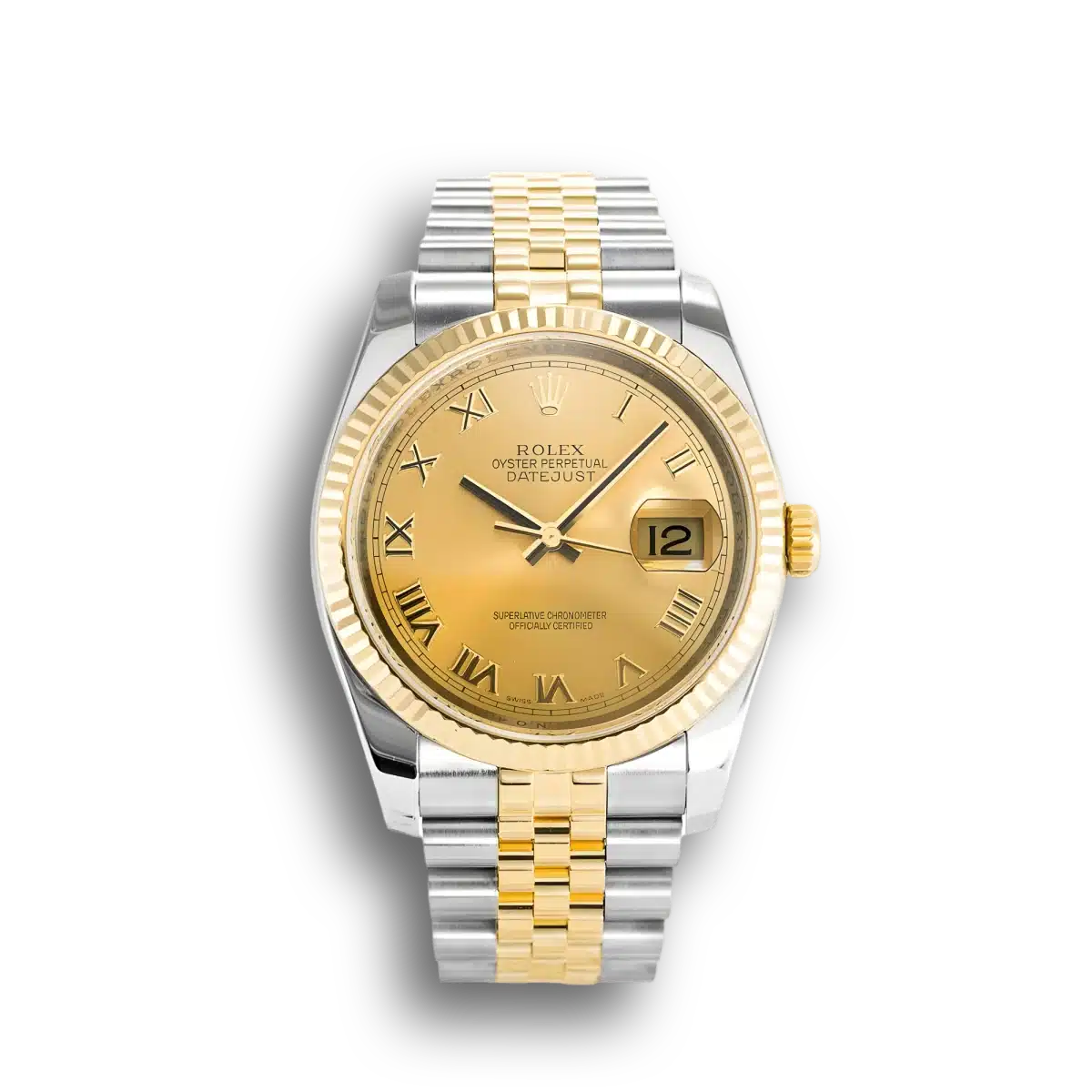 Rolex Datejust 116233 - 36mm Gold Dial Two-Tone