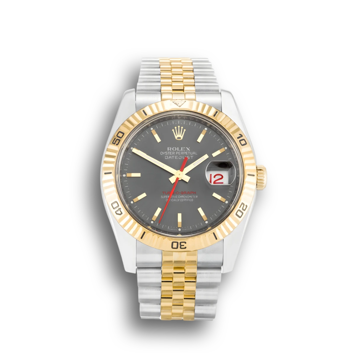 Datejust 116263 1:1 replica black dial — front view