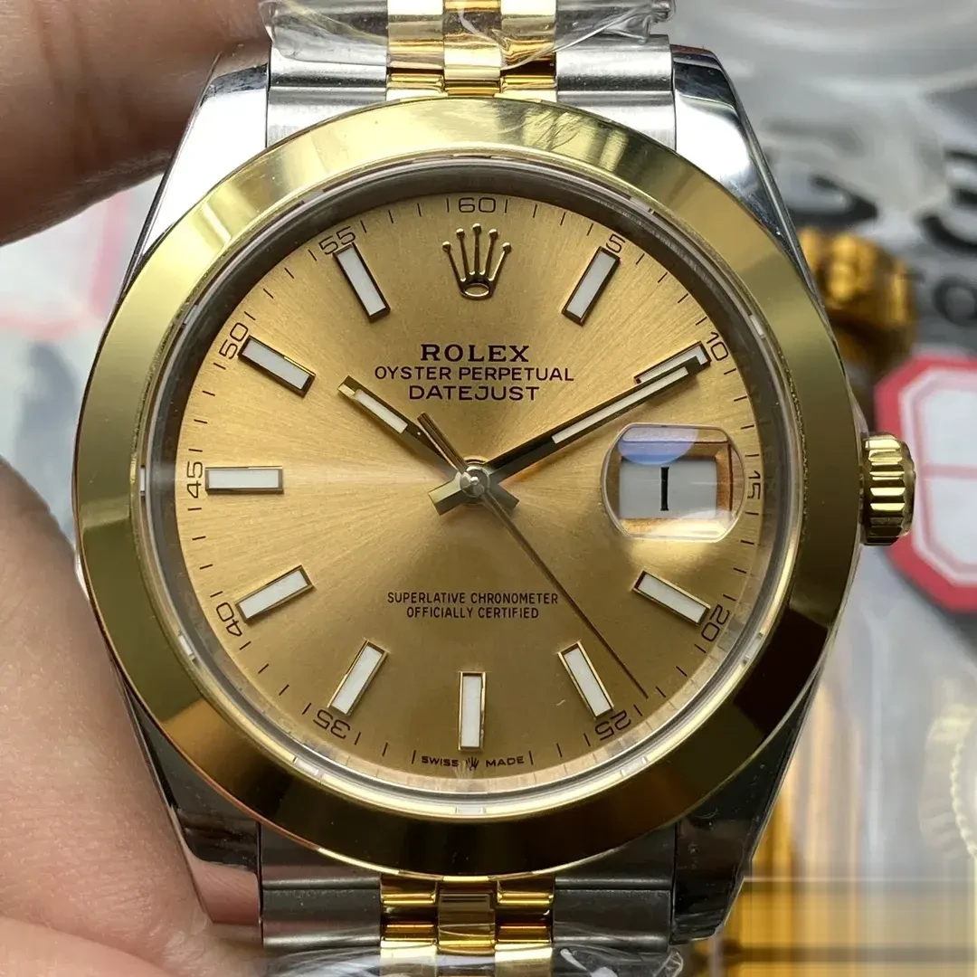 Datejust 126203 rolex replica black dial — caseback detail