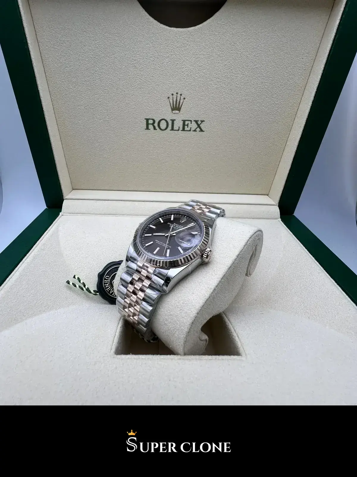 Datejust 126231 rolex copy chocolate dial — caseback detail