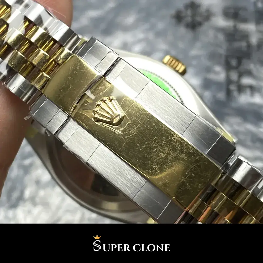 Rolex Datejust 126233 rolex clone black dial — angled view