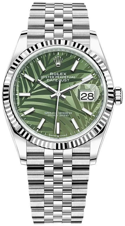 Rolex Datejust 126234 clone black dial — front view