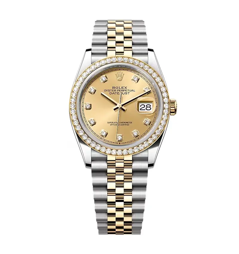 Rolex Datejust 126283RBR copy black dial — front view