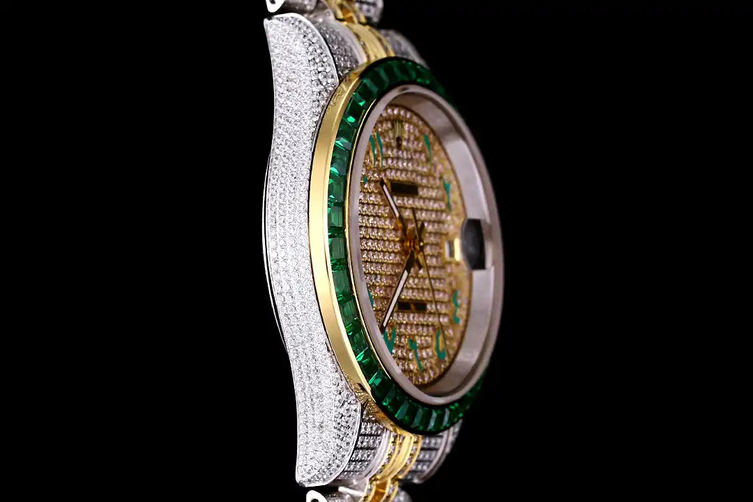 Rolex Datejust 126300 super clone replica 41mm — crown and case detail