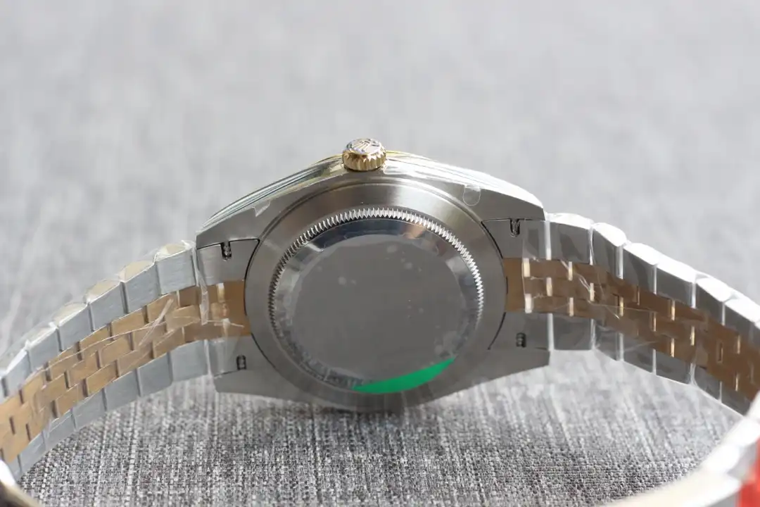 Rolex Datejust 126331 copy black dial — angled view