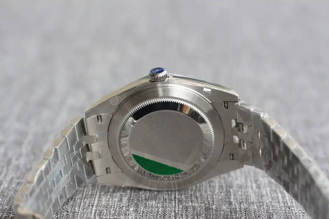 Rolex Datejust 126331 super clone replica slate set dial — angled view