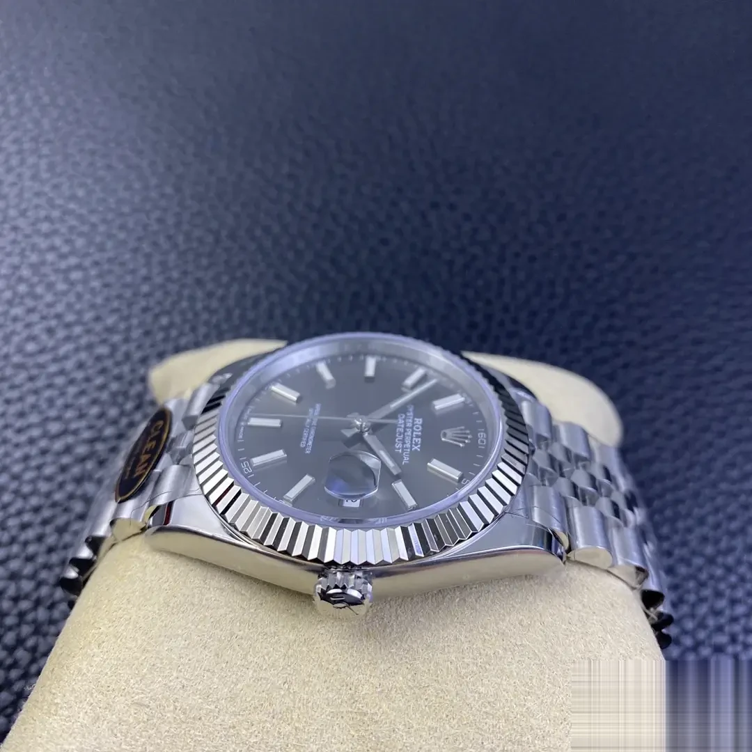 Rolex Datejust 126334 rolex clone grey dial — caseback detail