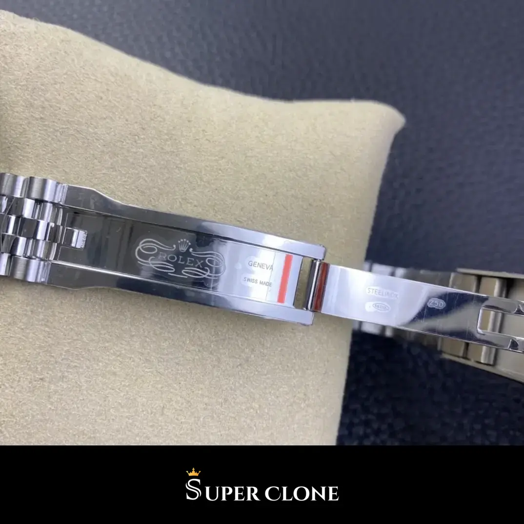 Datejust 126334 rolex copy silver dial — bezel macro