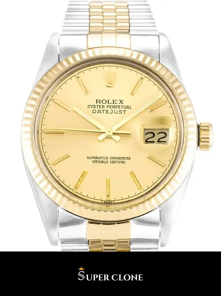 Rolex Datejust 16013 replica 36mm — dial close-up