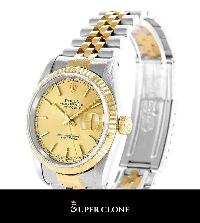 Rolex Datejust 16233 miyota replica — side profile