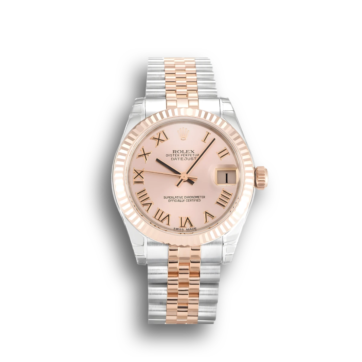 Rolex Datejust 178271 Everose Gold Mid-Size 31mm Pink Dial