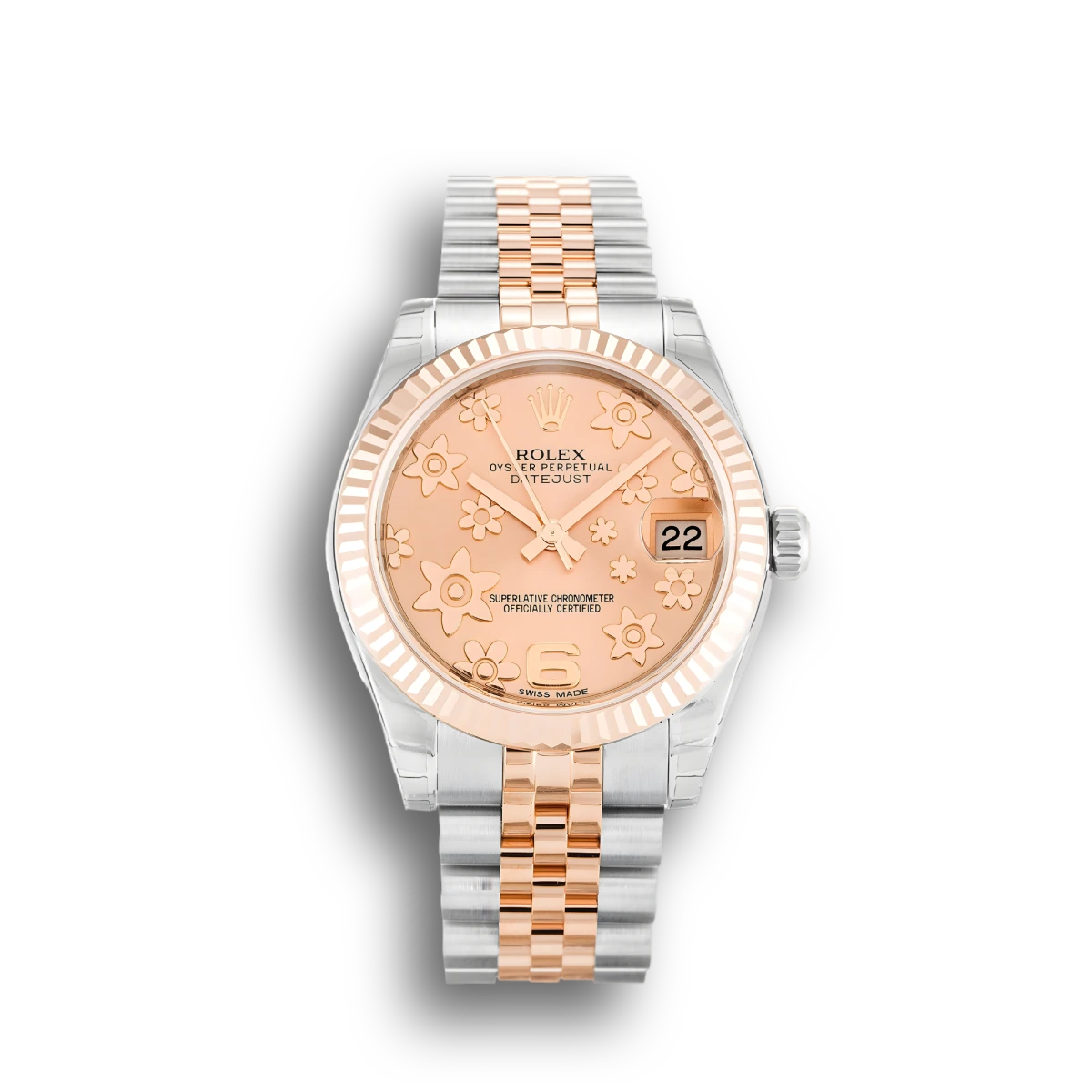 Rolex Datejust 178271 Mid-Size 31mm Pink Floral Dial
