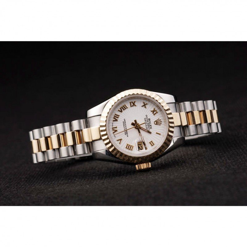 Lady-Datejust SRL104 super clone replica white dial — caseback detail