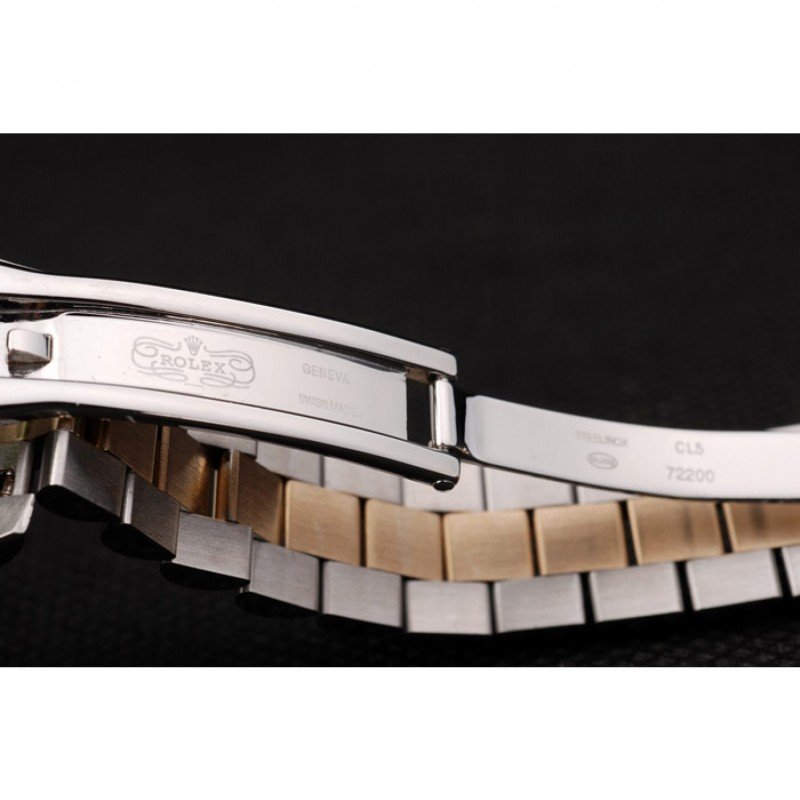 Rolex Lady-Datejust SRL104 1:1 replica white dial — bezel macro