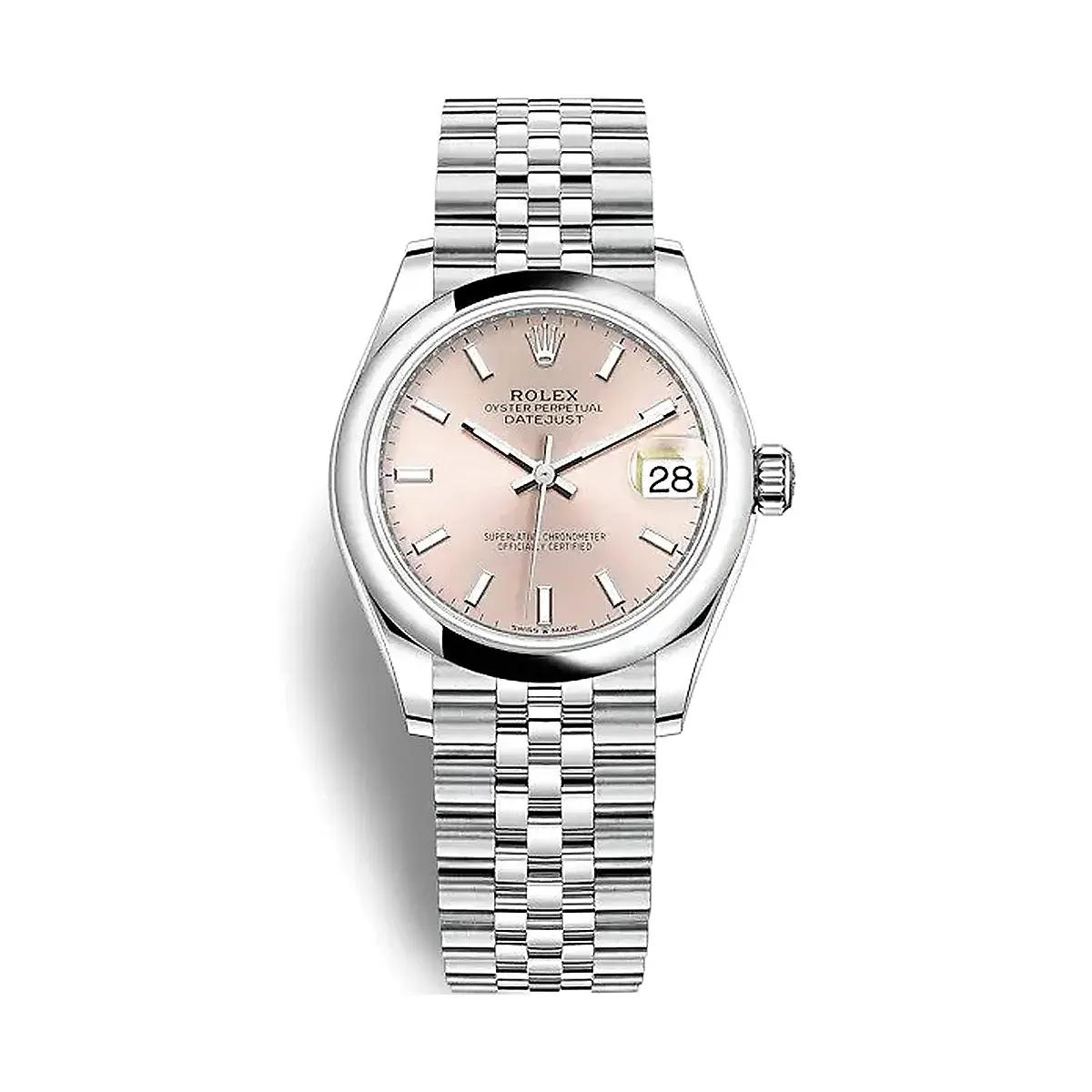 Datejust 278240 rolex replica silver dial — front view