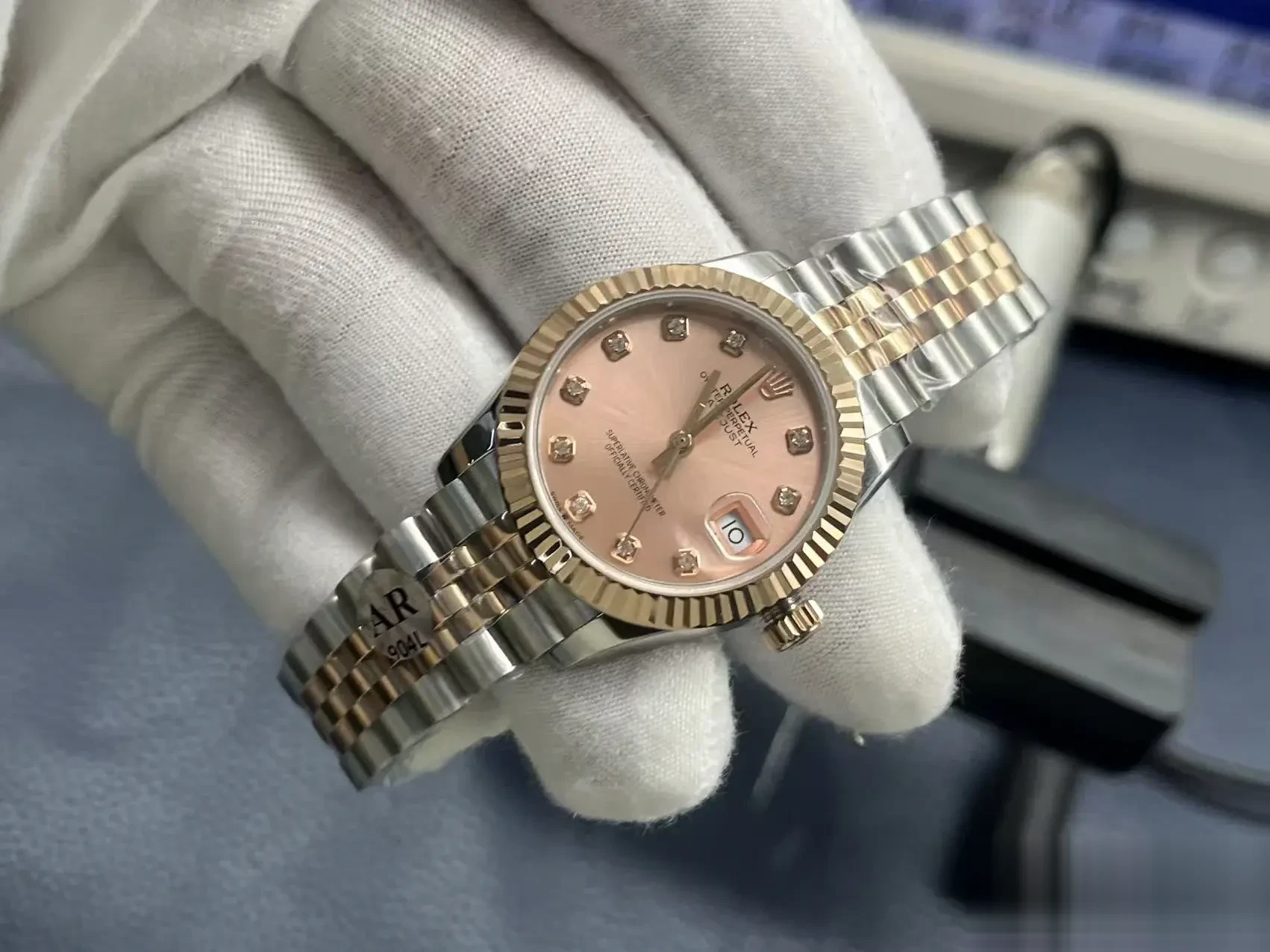 Datejust 278271 japanese automatic replica 31mm — crown and case detail