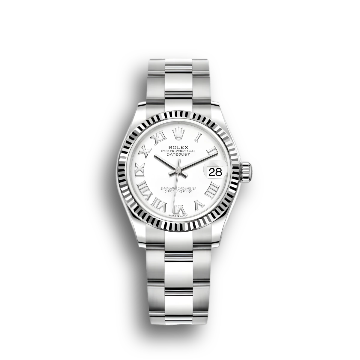 Rolex Datejust 278274 copy white dial — front view