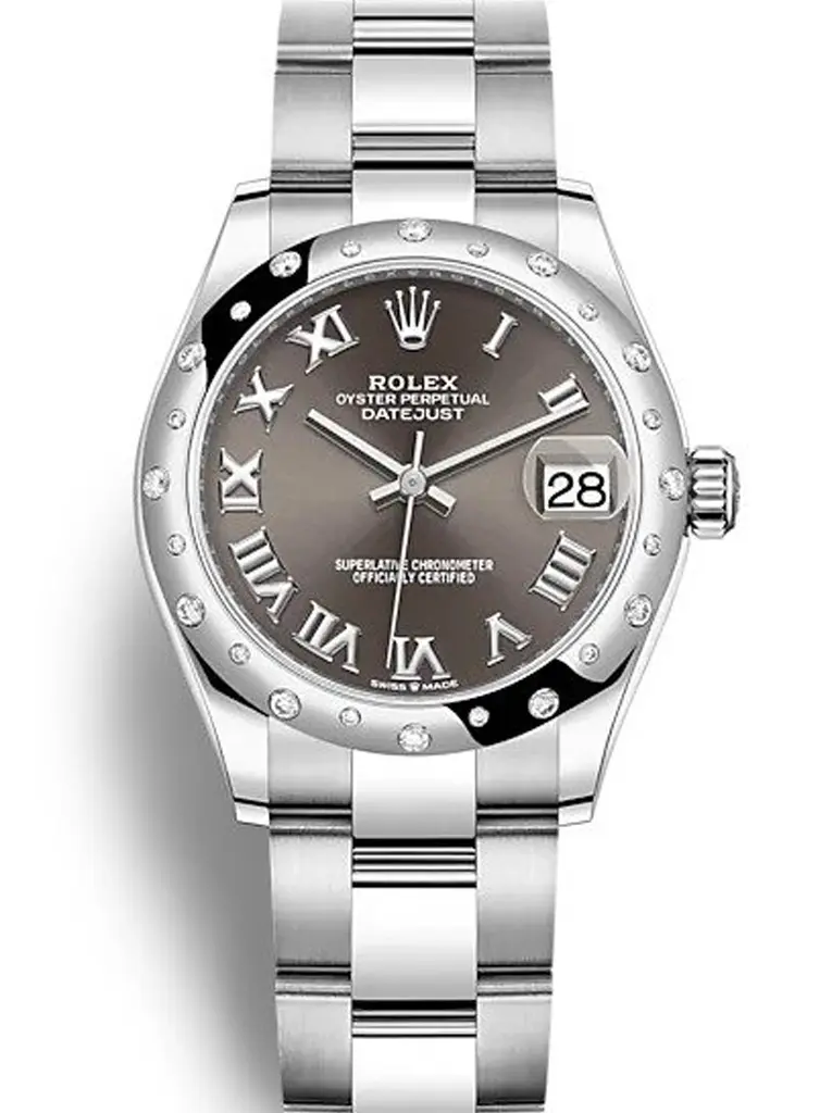 Rolex Datejust 278344RBR copy grey dial — front view