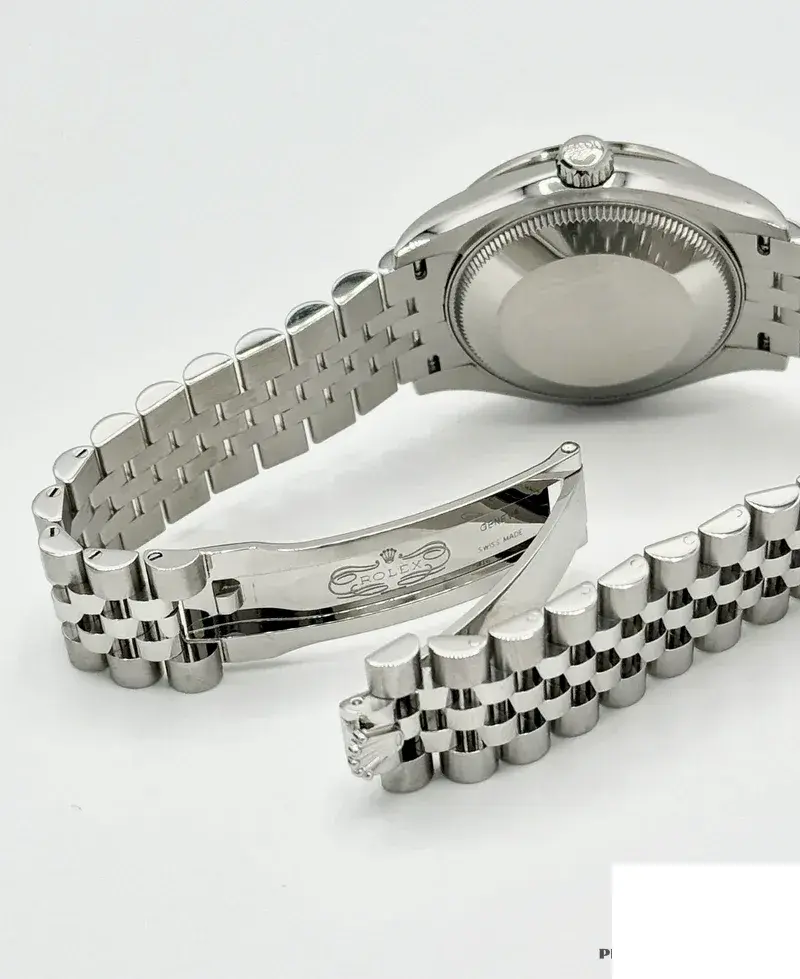Rolex Datejust 278384RBR miyota replica pink dial — caseback detail