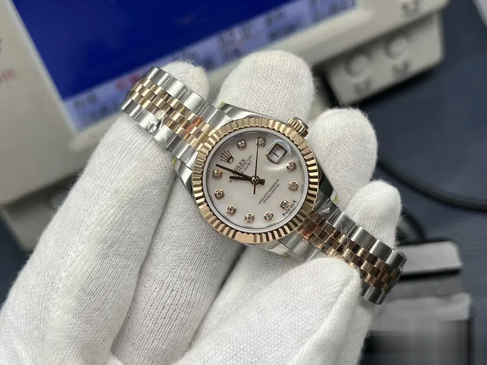 Datejust 279171 rolex replica 28mm — dial close-up