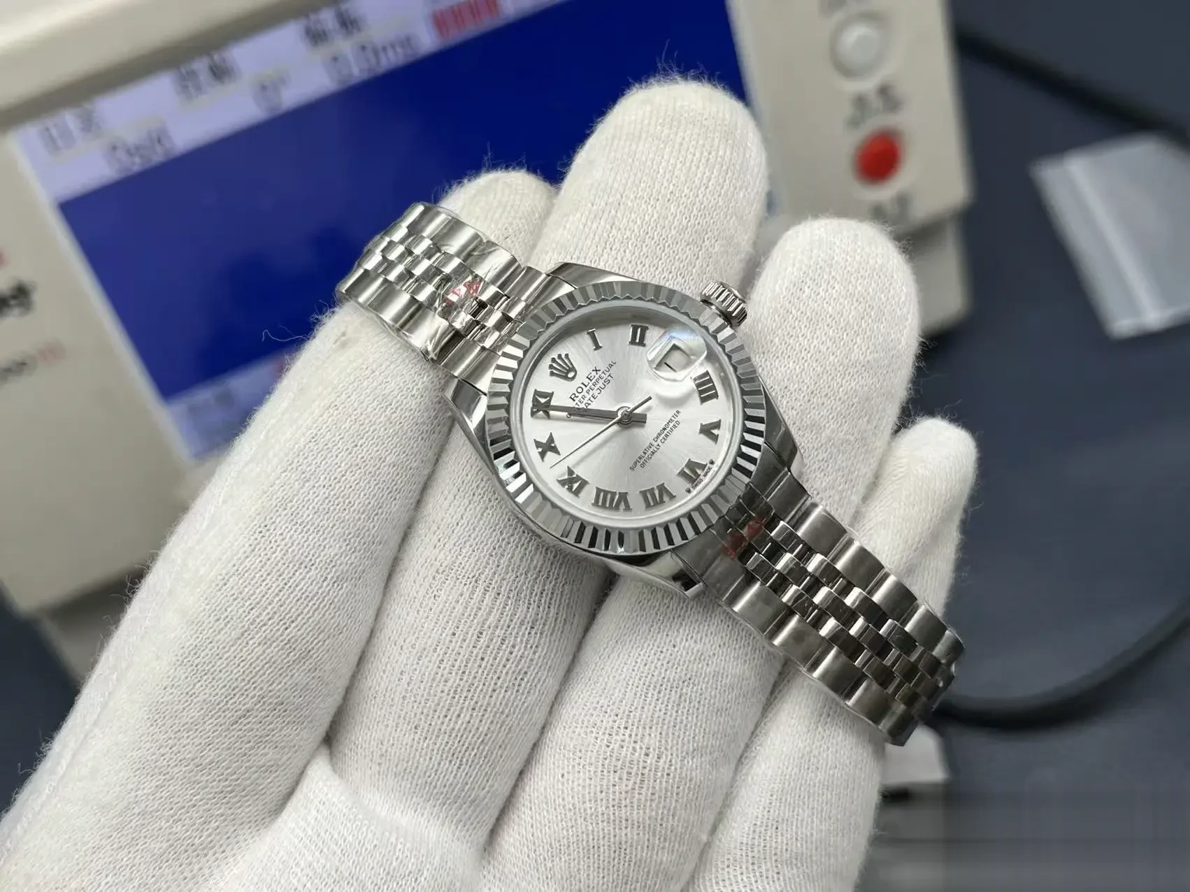 Rolex Datejust 279174 miyota replica 28mm — wrist shot