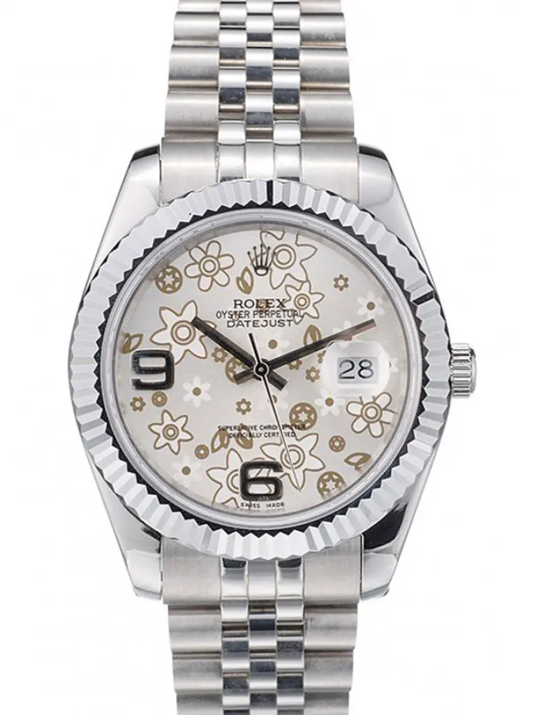 Datejust 42001 1:1 replica silver dial — front view