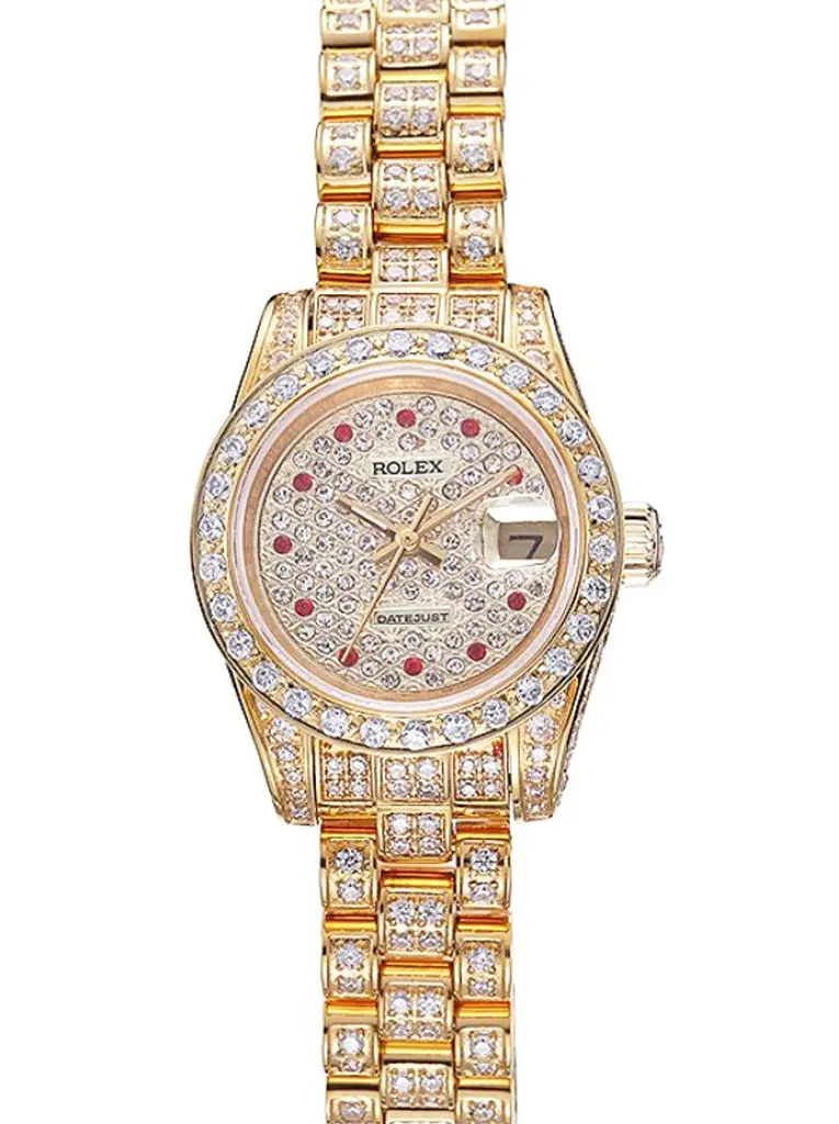 Rolex Datejust 622024 clone white dial — front view