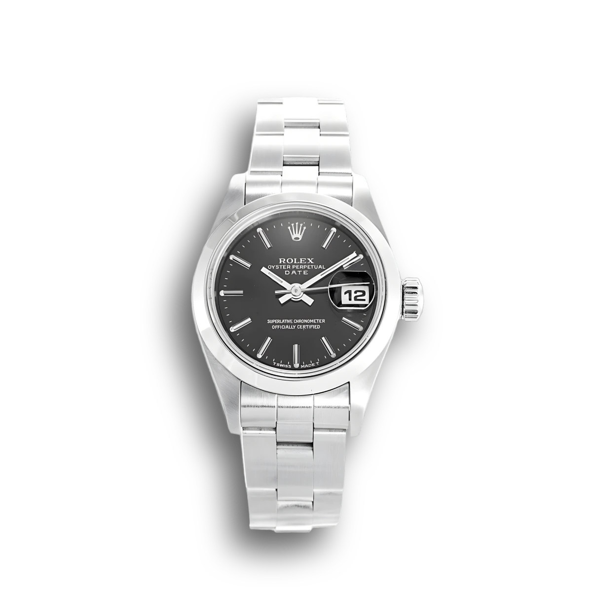 Rolex Datejust 69160 1:1 replica black dial — front view