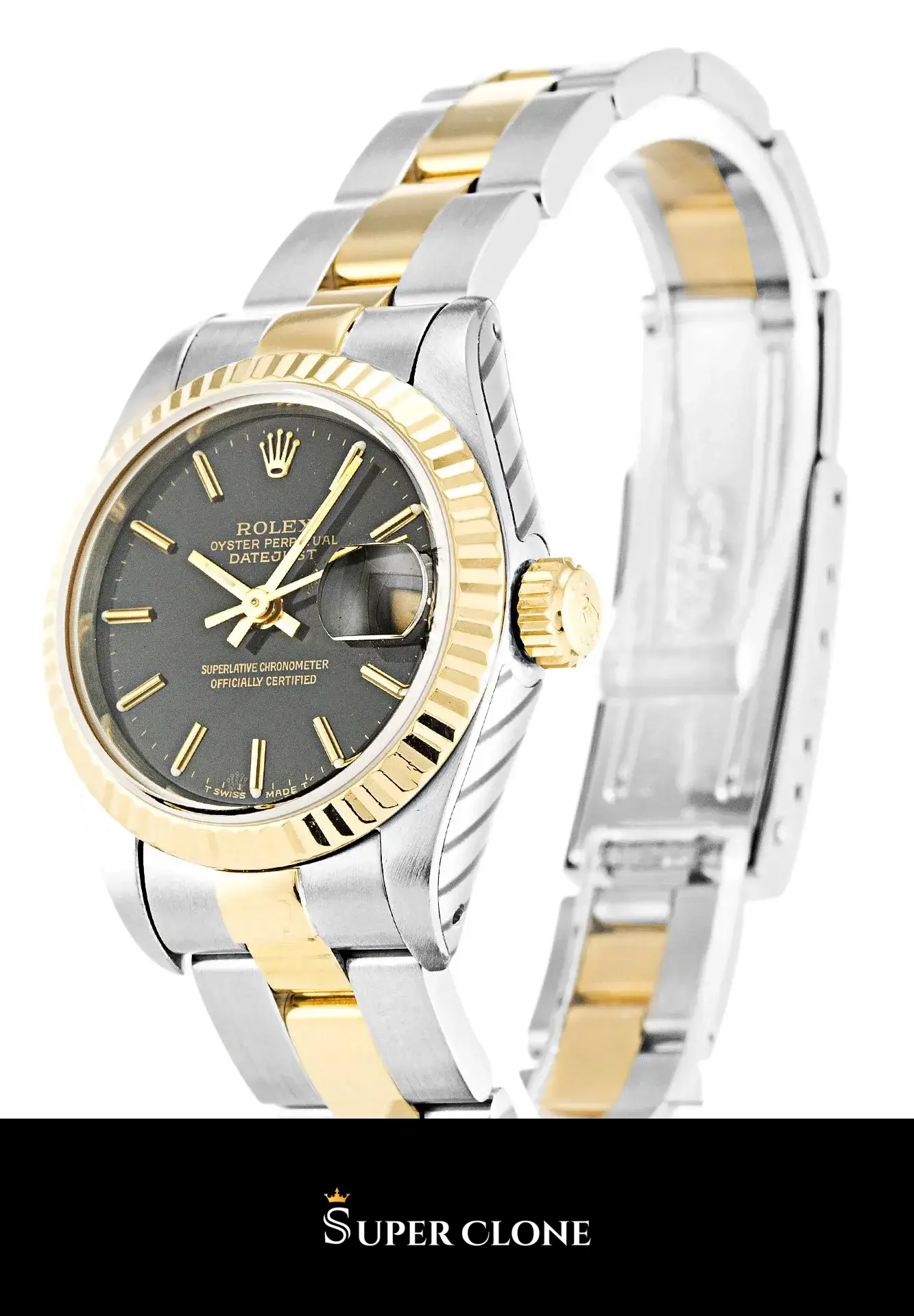 Rolex Datejust 69173 replica — side profile