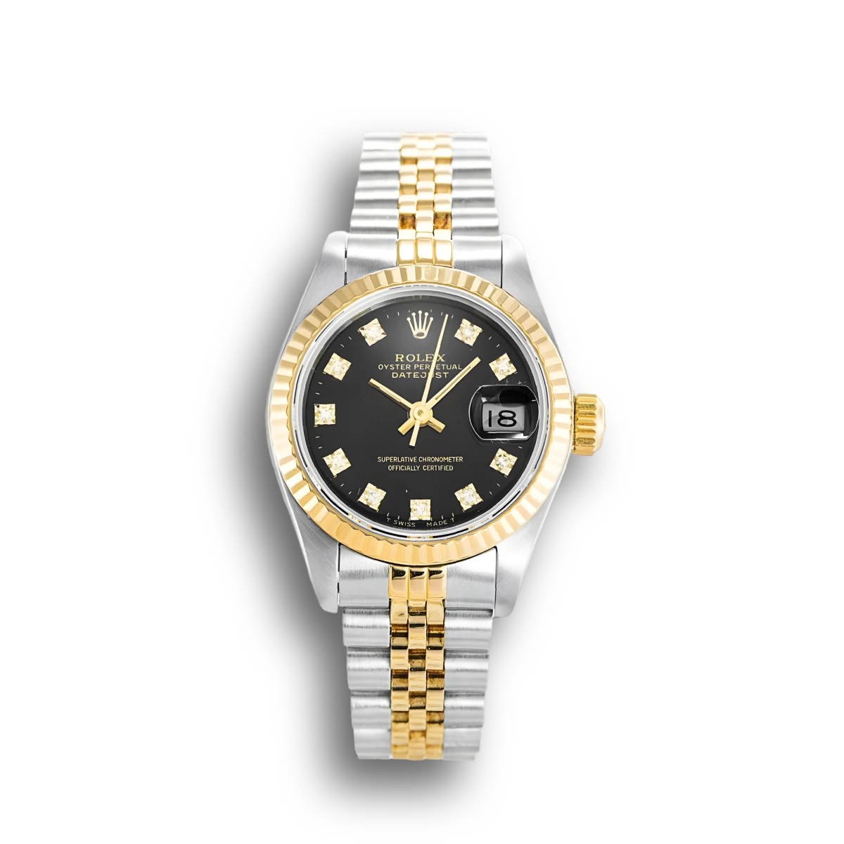 Rolex Datejust 69173 - 26mm Black Dial Two-Tone