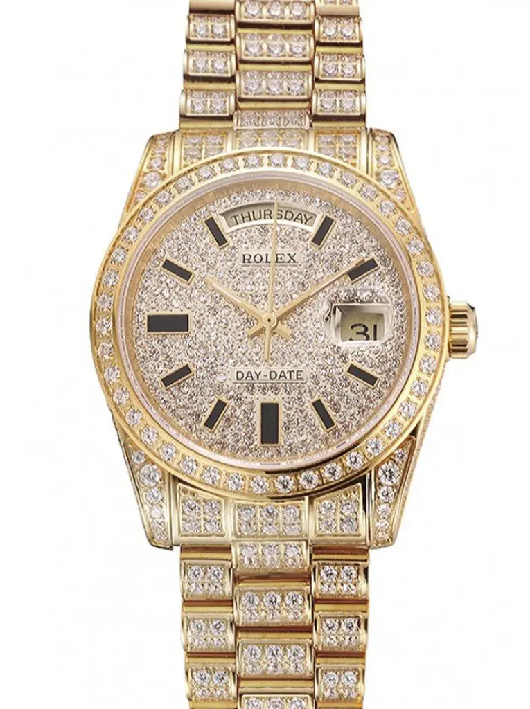 Day-Date 016822 copy white dial — front view