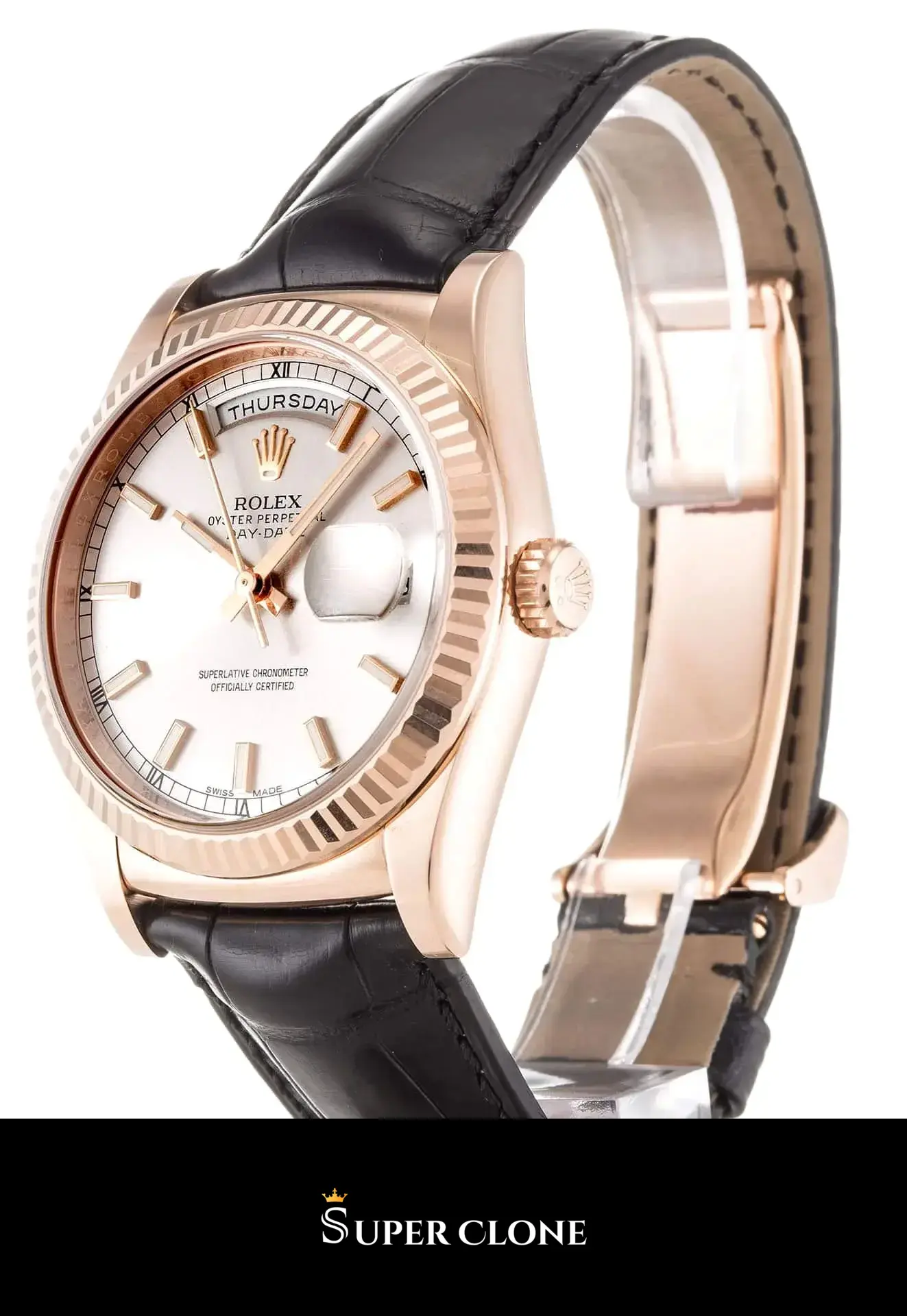 Day-Date 118135 rolex copy — side profile