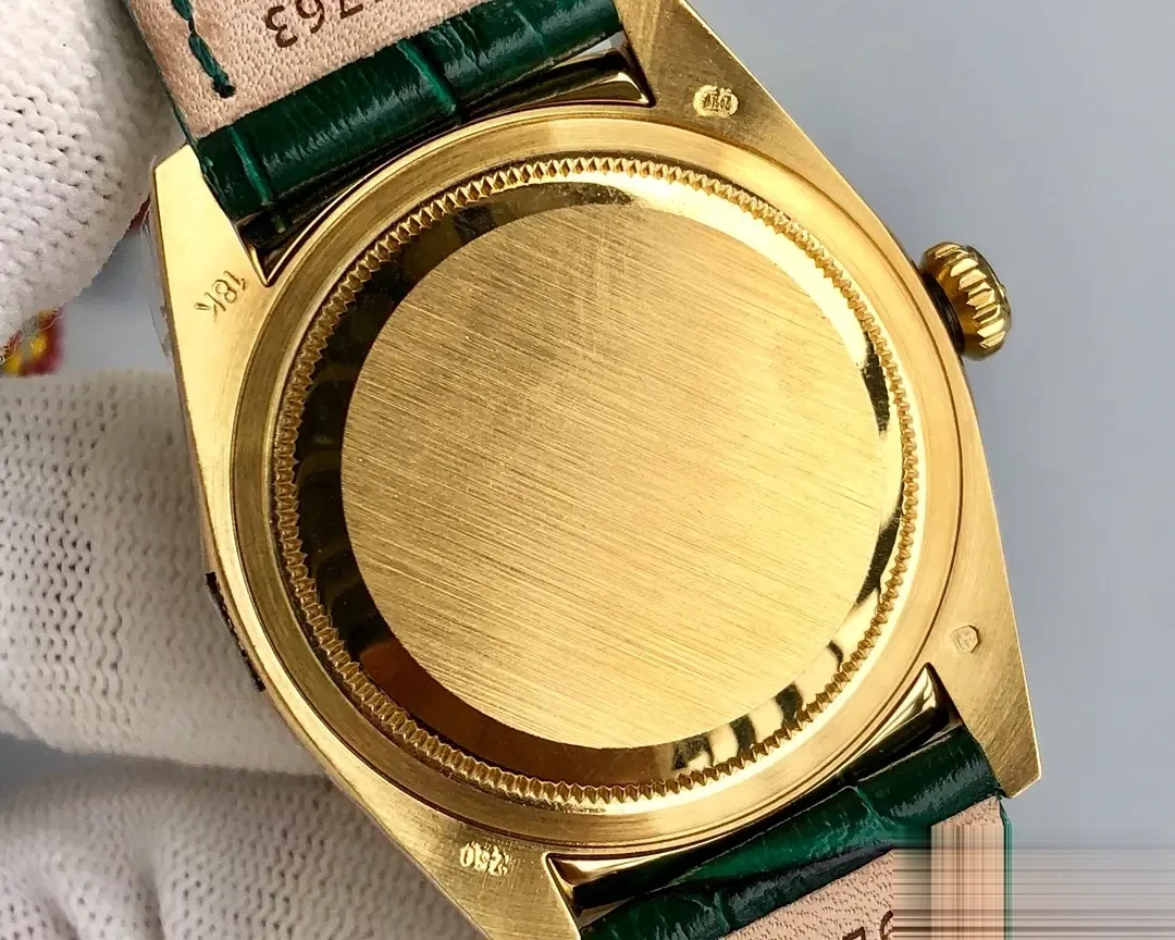 Day-Date 118138 japanese automatic replica green dial — caseback detail