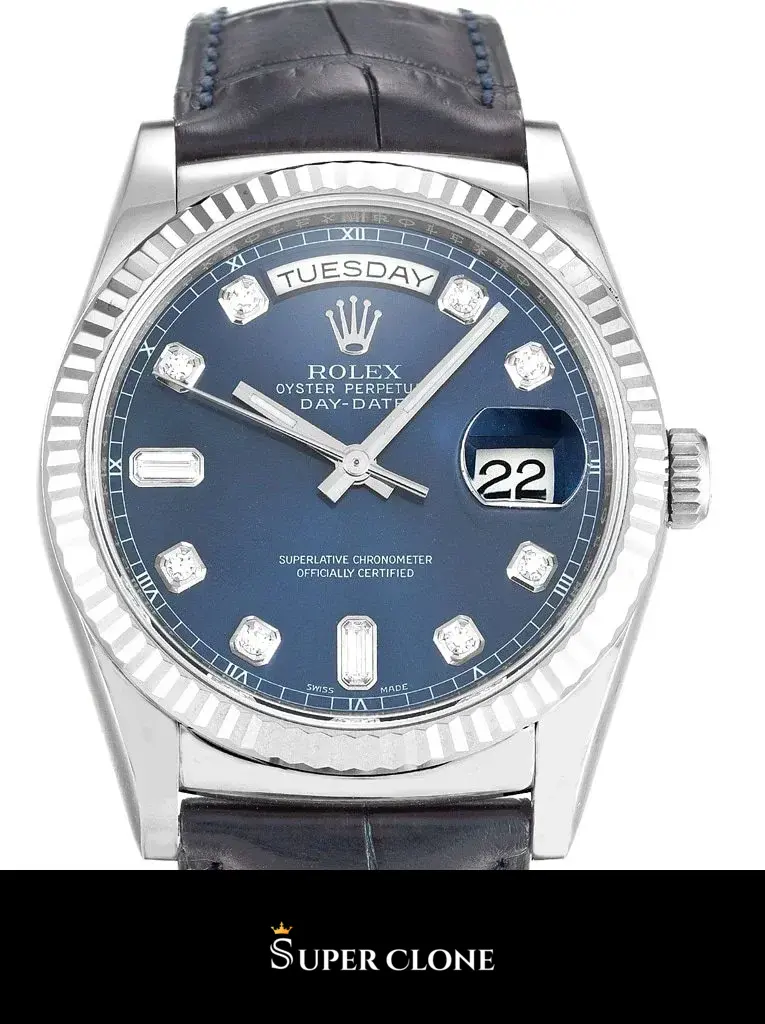 Day-Date 118139 japanese automatic replica 36mm — dial close-up