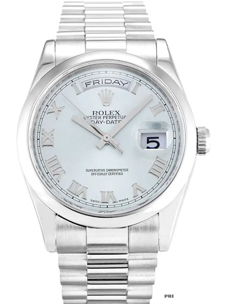 Day-Date 118206 rolex replica 36mm — dial close-up