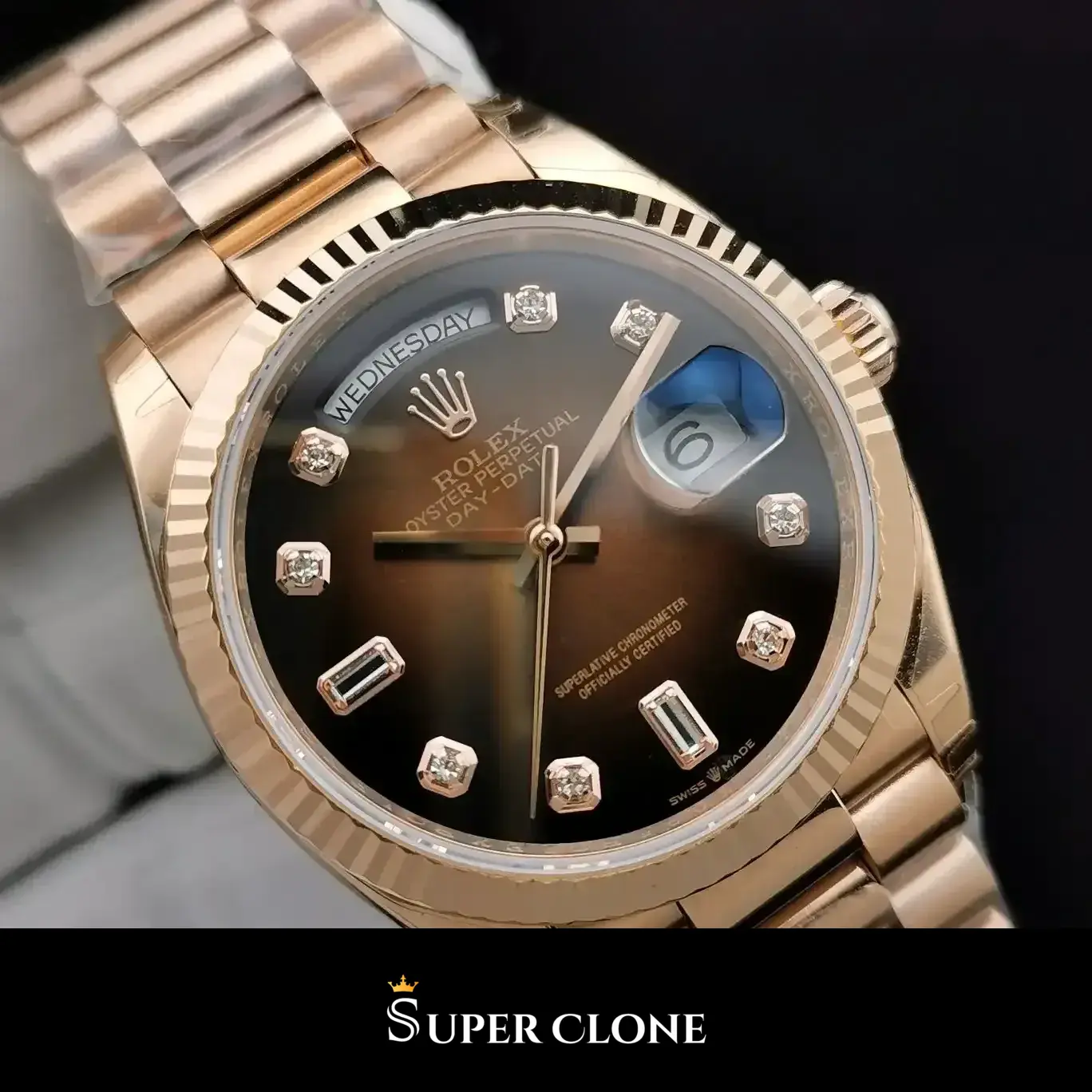 Rolex Explorer 128238 rolex clone 36mm — wrist shot
