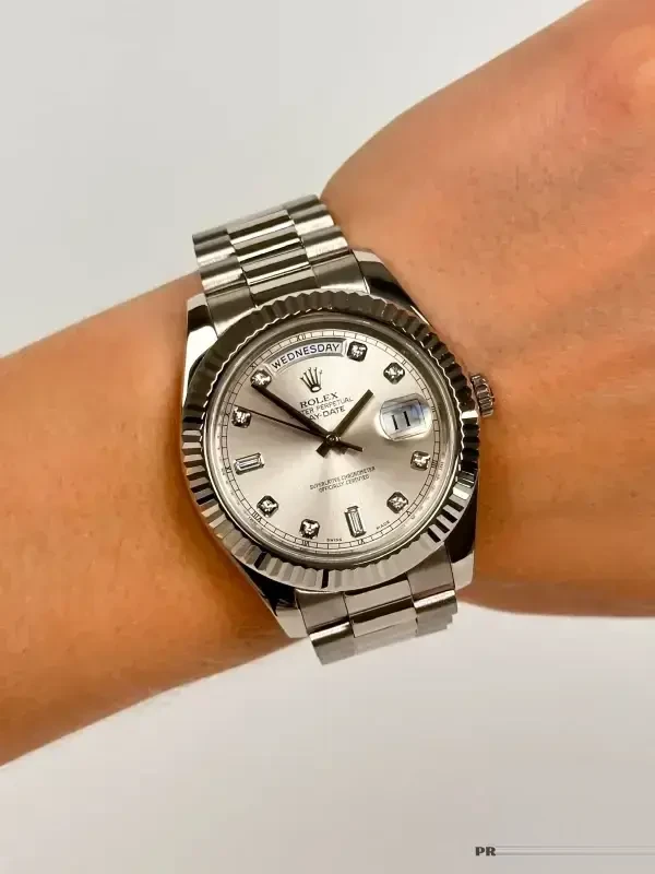 Day-Date 41985 japanese automatic replica 36mm — dial close-up