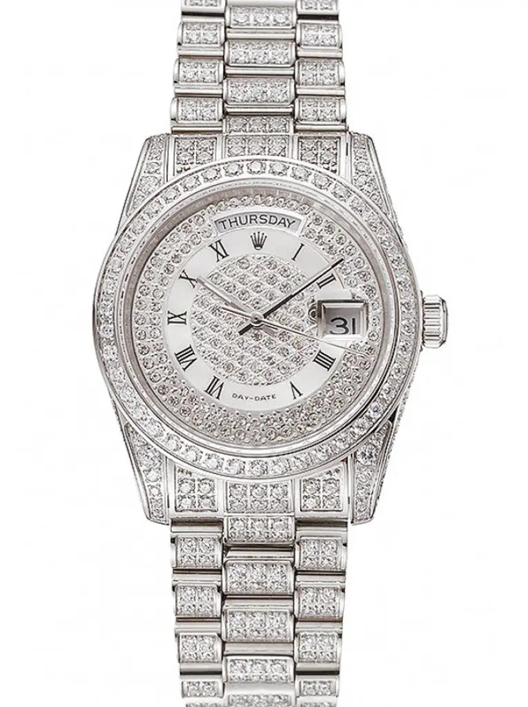 Day-Date 1453950 copy white dial — front view