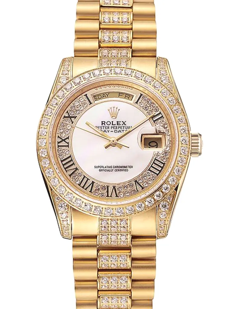 Day-Date 1453958 replica white dial — front view