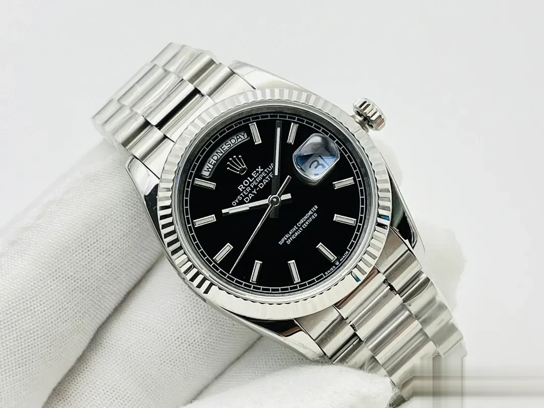 Rolex Day-Date 228236 rolex clone 40mm — dial close-up