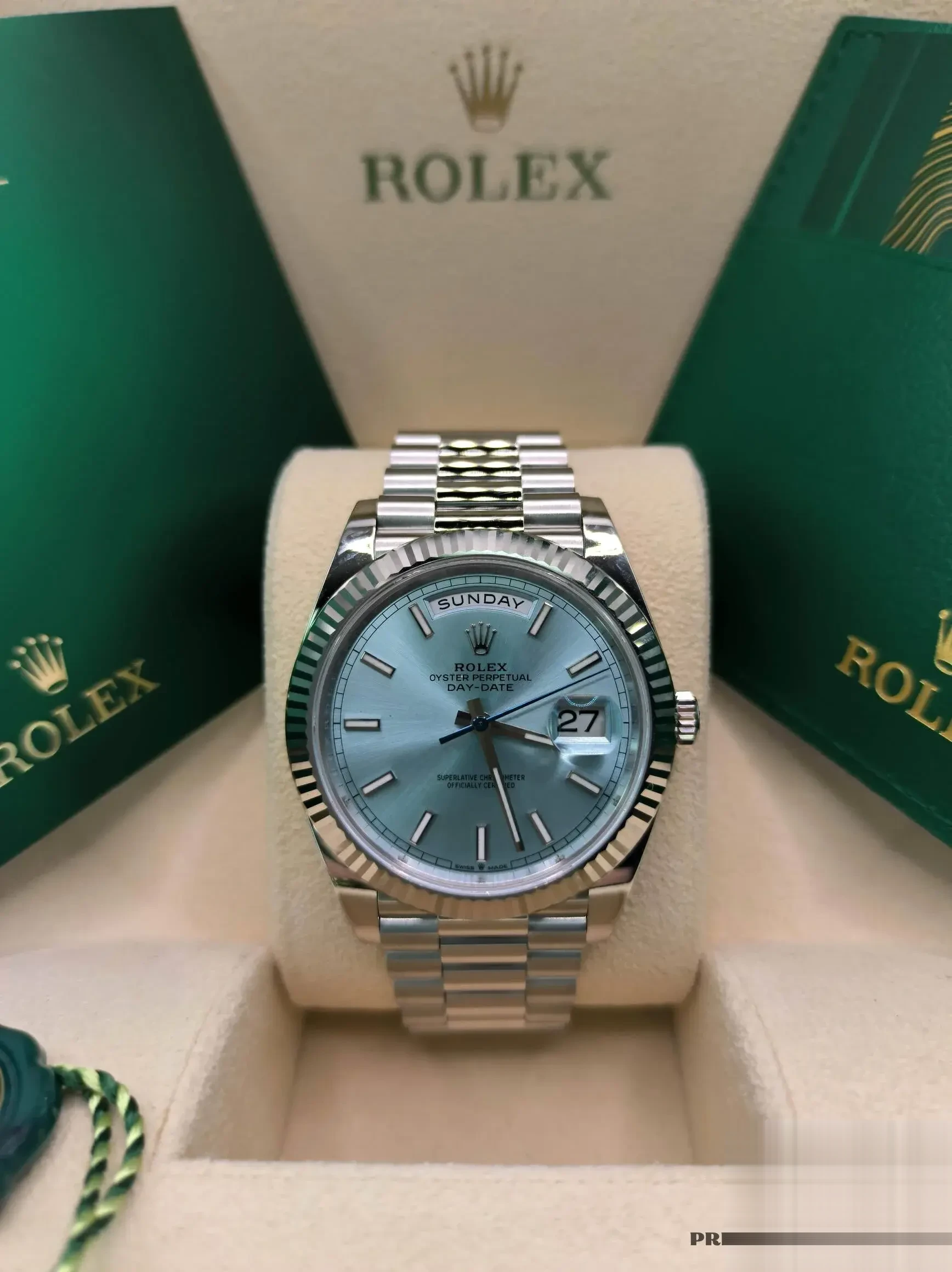 Rolex Day-Date 228236 replica — side profile