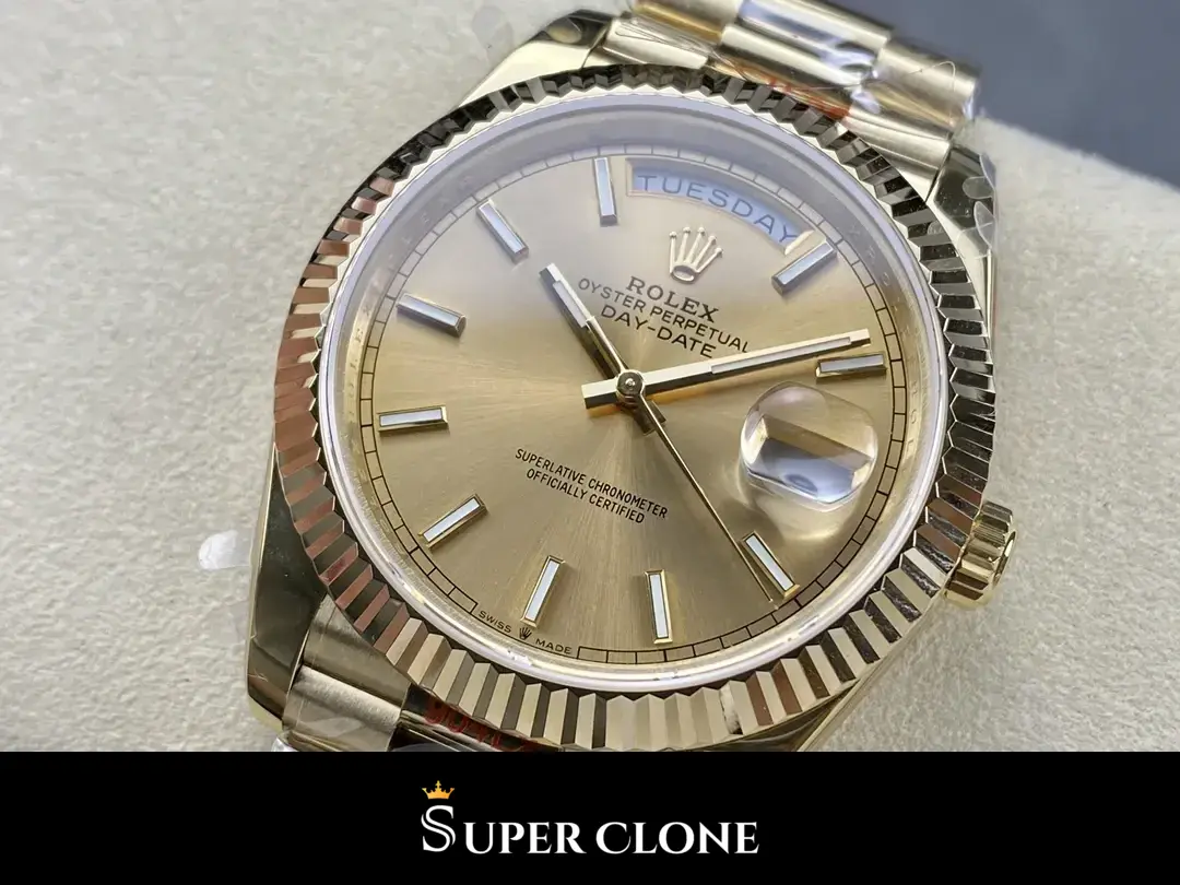 Day-Date 228238 japanese automatic replica 40mm — dial close-up