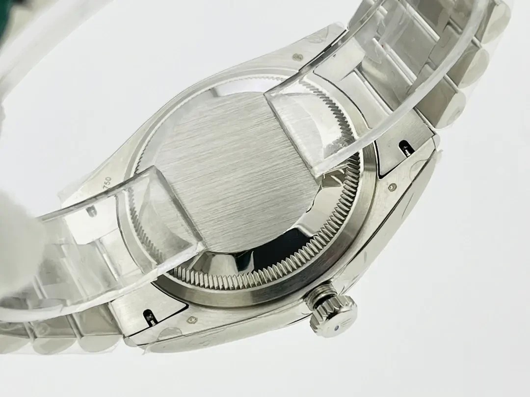 Rolex Day-Date 228239AF miyota replica blue dial — bezel macro