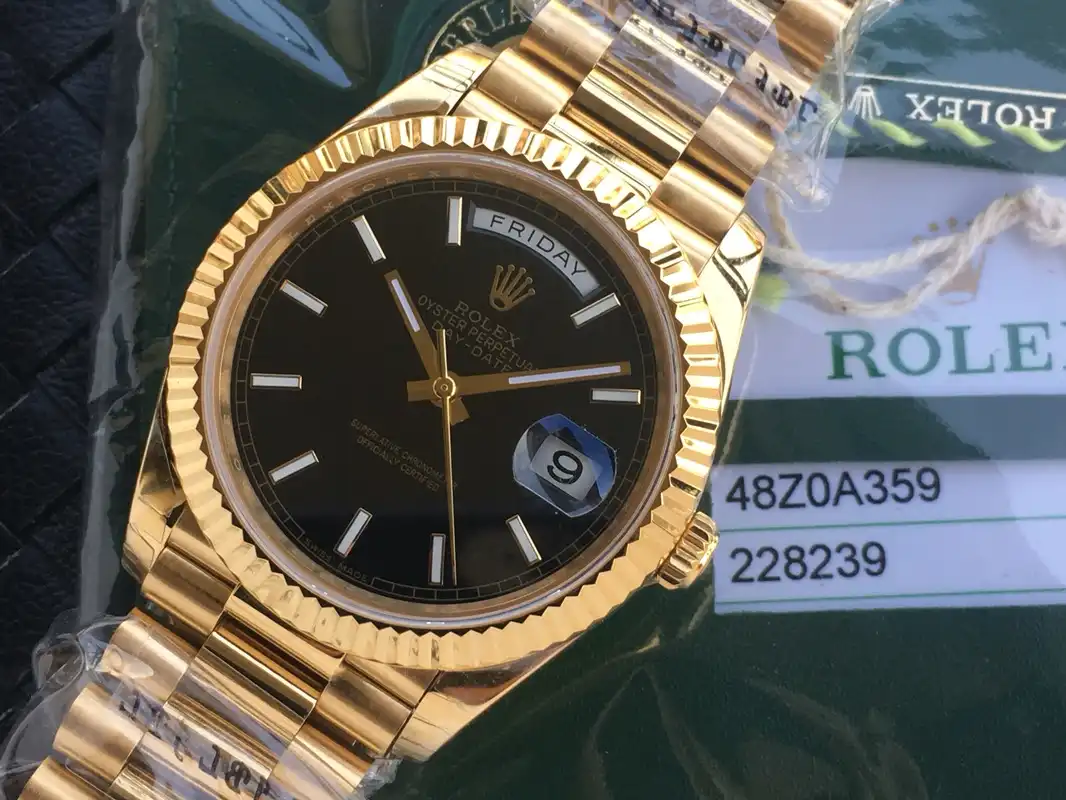 Rolex Day-Date 41985 copy 36mm — dial close-up