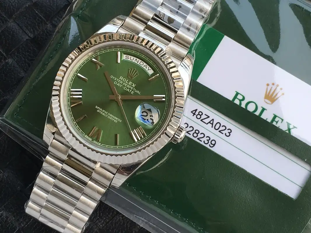 Rolex Day-Date 41985 copy 36mm — dial close-up